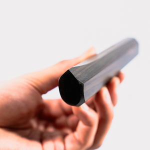 Mango de cuchillo de madera hecho a mano con acabado mate, diseño minimalista para uso en cocina, material de ébano/madera de hierro/roble, servicio OEM/ODM - Product Image 4