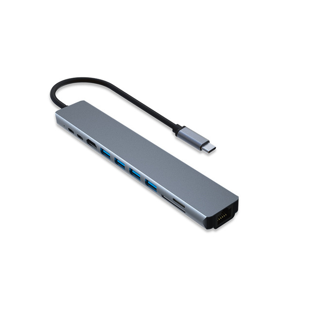 High Quality 10-in-1 Docking Station USB C Hub Supports 4K HDMI USB 3.0 & 2.0*2 PD TYPE-C 2.0*2 SD/TF Network Stock Availability