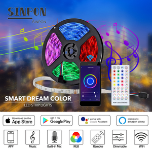 <span class=keywords><strong>Alexa</strong></span> de Amazon, Google Tuya <span class=keywords><strong>Wifi</strong></span> Ip65 Flexible impermeable direccionable <span class=keywords><strong>Luces</strong></span> de neón 5050 Rgb 2835 Kits <span class=keywords><strong>Led</strong></span> <span class=keywords><strong>Luces</strong></span> de tira - Product Image 4