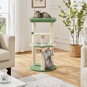 Wholesale Large Luxury Modern Ocean Theme Cat Tree Tower Sisal Wood Scratching <strong>Post</strong> Multi-Level Indoor Cat Condo Cat Climbing - Product Image 6