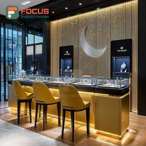 Custom Custom Jewelry Store Fixtures Manufacturer Tempered Glass Panel Mall Counter Showcase Cabinet - Product Image 3