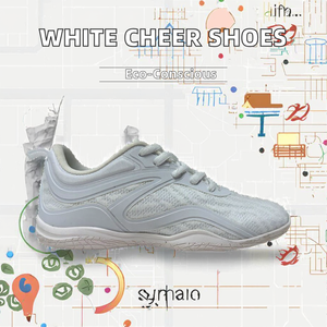 <span class=keywords><strong>Zpatillas</strong></span>, zapatillas de deporte blancas de estilo deportivo para mujer con suela de goma y forro de malla de plantilla de PU para niñas - Product Image 2