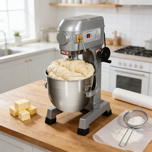 Mélangeur spiral électrique automatique industriel à moteur haute vitesse en acier inoxydable <span class=keywords><strong>de</strong></span> qualité alimentaire 60L pour boulangerie - Product Image 5