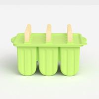 Nouveauté personnalisée 3D crème glacée Popsicle Ice Pop Stick moules en silicone moule à crème glacée moule à Popsicle en silicone