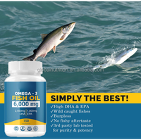 Capsules d'huile de poisson saumon végétaliennes et halal OEM 400, triple concentration 2600mg EPA, prix de gros Chine, complément alimentaire oméga 3