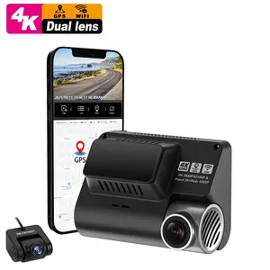 V55 Factory front and rear dash camera 4K car dvr dash cam 4K With APP WiFi and GPS front and rear dual lens 4k dashcam