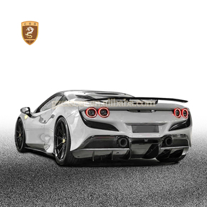 Aile arrière de voiture en fibre de carbone sèche style Novi pour Ferrari F8, spoiler arrière, accessoires de voiture, pièces automobiles - Product Image 3