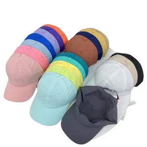 2023 Verão Thin Sun Hat Running Sport Cap Light Weight Respirável Sun Hat Unisex Personalizado Em Branco Quick Dry Baseball Caps