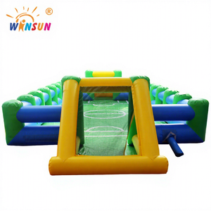 Parcours d'obstacles gonflable pour enfants WINSUN, terrain de football de table, PVC certifié CE, sans plomb, ignifuge, capacité de 300 kg - Product Image 1