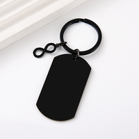 Porte-clés en acier inoxydable Ywyougang avec breloque infini, personnalisable, pour cadeau, vente en gros
