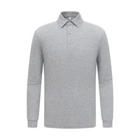 Polo à manches longues personnalisé, col rabattu, t-shirt d'automne-hiver, vêtements de travail, uniforme d'équipe