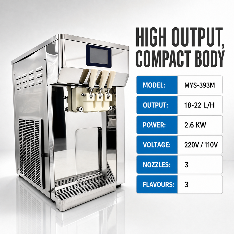 Commercial Soft Serve Ice Cream Machine 110V 220V Soft Ice Cream Maker ...