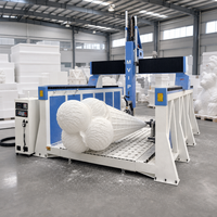 Routeur CNC 5 axes EPS direct usine pour découpe et gravure de mousse de polystyrène avec axe rotatif