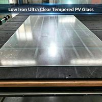 Textured Low Iron Photovoltaic Cover Glass, Optimized Light Capture Tempered Glass for Outdoor Solar Energy Projects