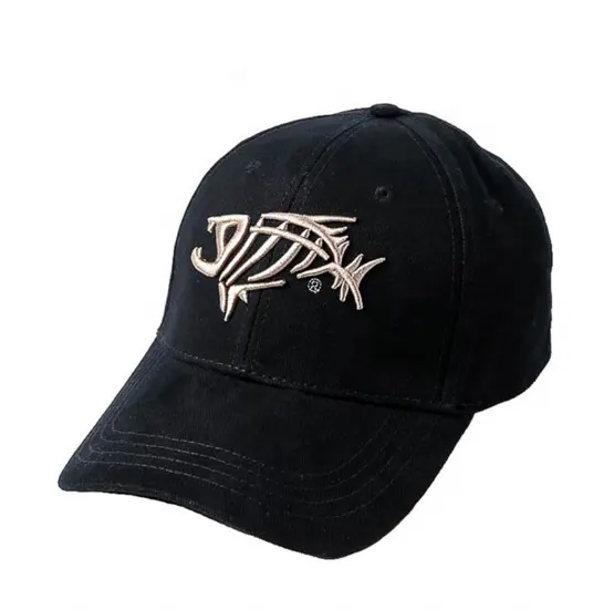 Baseball Cap Cotton Embroidered Fish Baseball Cap Adjustable Fish Bone Pattern Retro Men'S Women'S Adjustable Baseball Caps