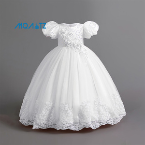 MQATZ Nuovo Vestito <span class=keywords><strong>da</strong></span> Festa per <span class=keywords><strong>Bambini</strong></span>, Abito Formale Floreale in Raso per Bambine, Abbigliamento Estivo per <span class=keywords><strong>Bambini</strong></span> DAAC206 - Product Image 5