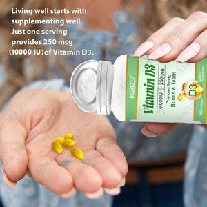 Vitamina D3 <span class=keywords><strong>Gel</strong></span> suave Extra fuerte Suplemento de vitamina <span class=keywords><strong>D</strong></span> para apoyar la salud ósea e inmunológica - Product Image 2