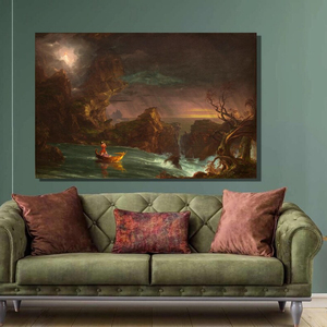 Handmade Thomas cole chuyến đi của cuộc sống quá trình của đế chế kiệt tác sơn chất lượng cao sơn dầu sinh sản - Product Image 1