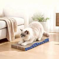 Griffoir pour chat en carton ondulé tout-en-un, jouet pour affûter les griffes, style simple et surdimensionné