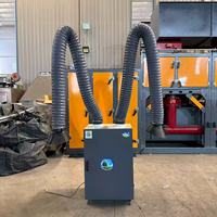Purificateur de fumées de soudage à double bras de qualité industrielle 2,2 kW avec nettoyage par impulsions