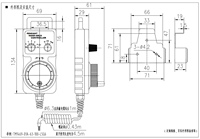 Générateur d'impulsions manuel 4 axes JevoSense JSTM1469 25-100 PPR 5V avec pilote de ligne pour système Fanuc, encodeur incrémental MPG portable