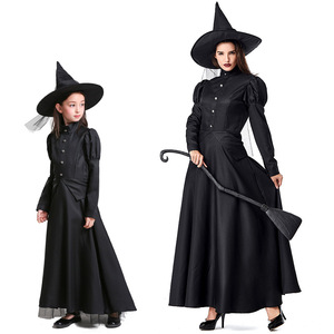 <span class=keywords><strong>Costume</strong></span> da <span class=keywords><strong>Strega</strong></span> Malvagia Deluxe per <span class=keywords><strong>Donna</strong></span> Adulta <span class=keywords><strong>Halloween</strong></span> Abito Lungo Nero HOHC-005 - Product Image 2