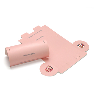 Scatola per Cupcake Rosa Personalizzata Design Ecologico Ingrosso Scatole di Carta Creative ad Arco per Cupcake e Pasticceria - Product Image 5