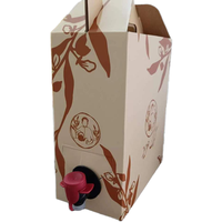Boîte de conditionnement en carton jetable personnalisée 2L 3L 5L pour café, jus froid, distributeur Bag-in-Box, sac aseptique