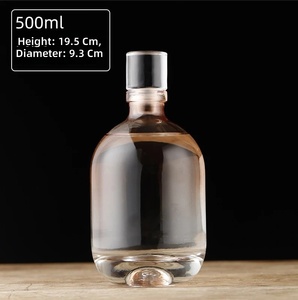 Botella de Licor Transparente de Lujo con Cierre Hermético, Botella de Vino de 200 ml para <span class=keywords><strong>Vodka</strong></span> Premium, Venta al por Mayor - Product Image 6