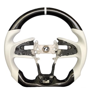 Volante Deportivo de Fibra de Carbono Real Personalizado YZ para <span class=keywords><strong>Dodge</strong></span> Charger <span class=keywords><strong>Challenger</strong></span> <span class=keywords><strong>SRT8</strong></span> Jeep Grand Cherokee 2012-2014 - Product Image 4