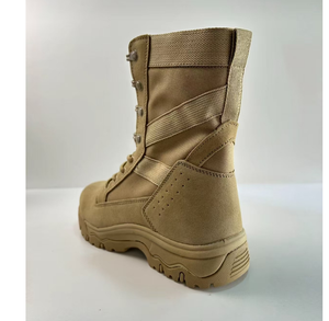 Botas DFF02 de Gamuza Negra y Cuero Vacuno Color Caqui, Botas de Desierto, Botas de Entrenamiento para Selva y Bosque, Personalizadas, en Stock - Product Image 5