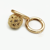 Anneau en O en métal durable de 24 mm de qualité supérieure Platinum Island Studio pour accessoires de quincaillerie de sacs à main et bagages, étanche