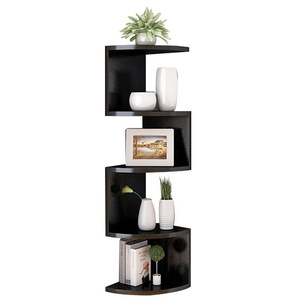Estante de Almacenamiento para el Hogar, Multi-Nivel, Semicircular, Montado en la Pared, Decorativo, para Libros, Rectangular - Product Image 1