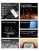 Speedometer GPS Sepeda BSC100MAX, Fungsi Pengingat Waktu Senja, Tahan Air IPX7, Meter Sepeda untuk Latihan Bersepeda di Luar Ruangan