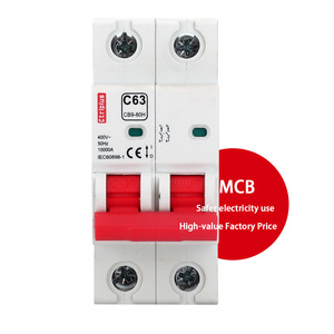 Nhanh chóng vận chuyển CB9-80H thang máy MCB Hội Đồng Quản trị với 63A 3 cực 1P N loại 10kA phá vỡ Công suất - Product Image 1