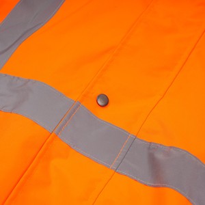 Anpassbares Logo Hochsichtbare Verkehrssicherheits-Reflektierende 100% Polyester 300D Oxford <span class=keywords><strong>Hi</strong></span>-<span class=keywords><strong>Vis</strong></span> ANSI Klasse 3 Wasserdichte Jacke - Product Image 3
