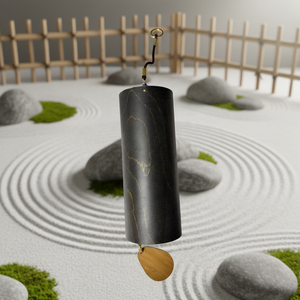 Carillons éoliens en bambou de style Ko_shi YMBY, 4 éléments chakra eau terre feu air pour la guérison sonore et la méditation - Product Image 5