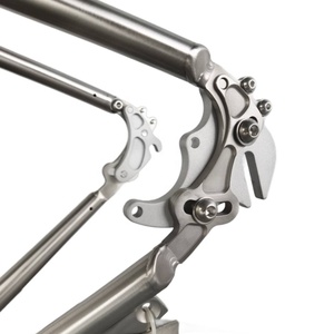 Titanium <strong>Ebike</strong> <strong>Frame</strong> 700C*55C Gravel Electric Bike <strong>Frame</strong> IS Brake Mount High Strength Best Quality - Product Image 2