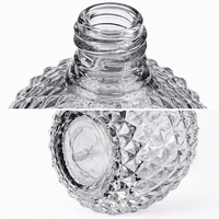 Flacon diffuseur de parfum en verre rond vide de 100 ml avec bouchon à vis, 100 pièces, estampage à chaud de luxe