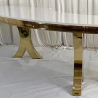 Table de salle à manger ronde en acier inoxydable et verre trempé, moderne et luxueuse, pour hôtels, mariages et réceptions