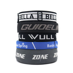 Ruban Jacquard Élastique Haute Ténacité 25mm avec Motifs Personnalisés (<span class=keywords><strong>Pois</strong></span>/Rayures) et Logo Gratuit pour Vêtements et Confections - Product Image 2
