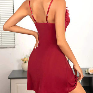 SXLH女性用パジャマレーストリムナイトドレスランジェリープラスサイズ - Product Image 3