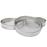 Tamis en acier inoxydable de qualité alimentaire 40-60 mesh pour poudre à lever, poudre TCM, outil de criblage scientifique, diamètre personnalisé