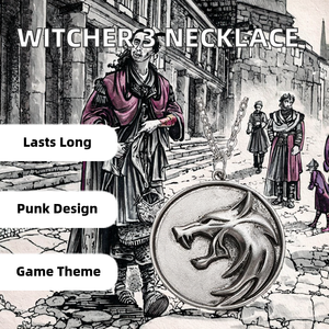 Collier pendentif en alliage de zinc rétro punk diamant de loup du jeu Hot Game <span class=keywords><strong>Witcher</strong></span> 3 <span class=keywords><strong>Wild</strong></span> <span class=keywords><strong>Hunt</strong></span> pour cadeau d'anniversaire - Product Image 2