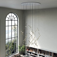 Lampe suspendue décorative Simple, lustre de luxe moderne en acrylique à Led
