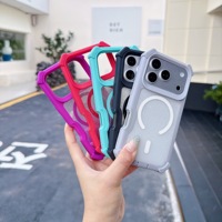 Protector de Teléfono Antideslizante con Botones Texturizados y Parte Trasera Brillante, Marco Rígido que Evita que el Teléfono se Deslize Fácilmente para Redmi Note 15 14 Pro