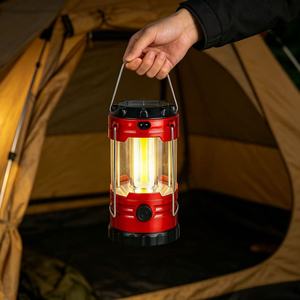 Linterna de Camping COB 2 en 1 Recargable con Energía Solar, con Asa, Luz LED Ultrabrillante de 3 Modos, para Uso en Interiores y Exteriores - Product Image 4