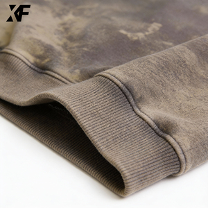 <span class=keywords><strong>Felpa</strong></span> <span class=keywords><strong>Oversize</strong></span> Lavata XUFEI OEM Personalizzata, Stile <span class=keywords><strong>Vintage</strong></span>, 500 Gsm, Ricamata, 100% Cotone, per Uomo - Product Image 5