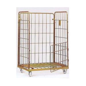 प्लेटफॉर्म ट्रॉली आपूर्तिकर्ता थोक विक्रेता प्लेटफॉर्म ट्रॉली टिकाऊ रोलिंग कंटेनर तह भंडारण गैल्वेनाइज्ड लॉन्ड्री - Product Image 5