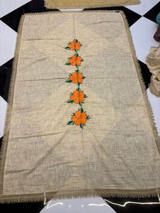 Designer Cotton Embroidered <b>Table</b> Runner Floral Design Premium Quality <b>Table</b> <b>Cover</b> For Home Restaurant Decor - Product Image 3
